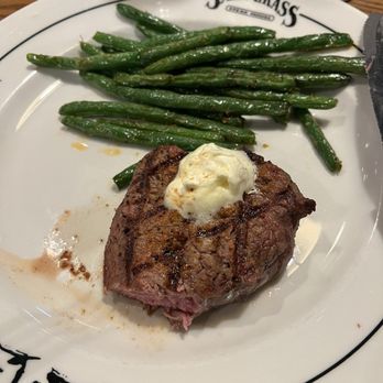 Saltgrass Steak House - Filet with seasoned green beans - Steakhouses Near Me - Cypress, Texas Saltgrass Steak House - Filet with seasoned green beans - Steakhouses Near Me - Cypress, Texas
