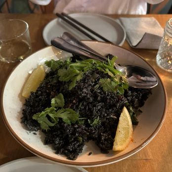 Crudo e Nudo - Squid ink rice - Seafood Near Me - Santa Monica, California