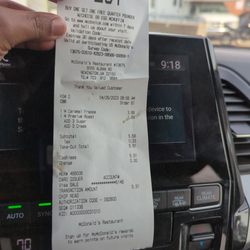 McDonald's - Receipt