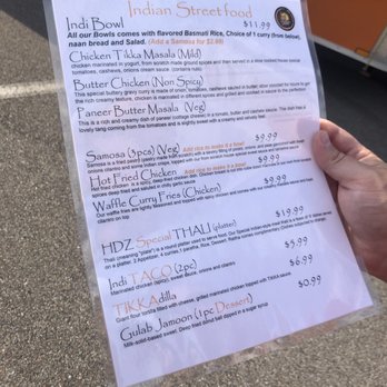 Hyderabad Dum Zone - menu for indian street food - Food Trucks Near Me