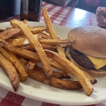 Mo's Place - 2025 plain cheese burger and handcut fries - New American Near Me - Beaver, Kansas