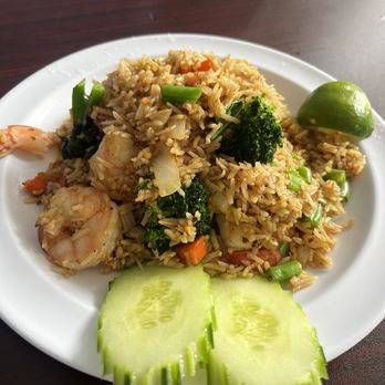 Nine And Night Thai Cuisine - Basil fried rice with shrimp - Thai Near Me - Buffalo, New York