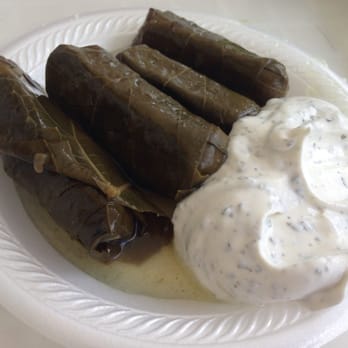 Mediterranean Deli - Grape leaves and yogurt sauce - Greek Near Me - Orlando, Florida Mediterranean Deli - Grape leaves and yogurt sauce - Greek Near Me - Orlando, Florida