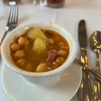 Columbia Restaurant - Spanish Bean Soup- was delicious. It had ham, potatoes, The broth was delicious. - Spanish Near Me - Celebration, Florida Columbia Restaurant - Spanish Bean Soup- was delicious. It had ham, potatoes, The broth was delicious. - Spanish Near Me - Celebration, Florida