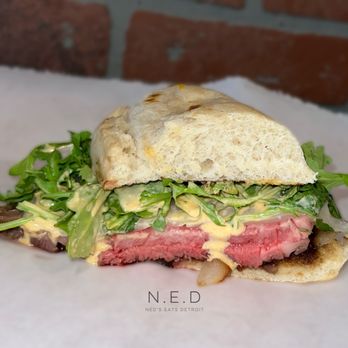 Full Rack Barbecue - Half of the Prime Rib Sandwich (special) - Food Trucks Near Me - St. Clair Shores, Michigan