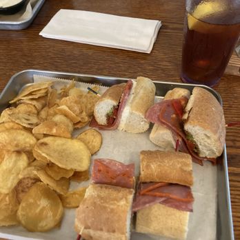 Speers Street Grill - Italian Pesto sandwich with house chips. - American Near Me - Belle Vernon, Pennsylvania Speers Street Grill - Italian Pesto sandwich with house chips. - American Near Me - Belle Vernon, Pennsylvania
