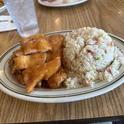 Canton Restaurant - Mandarin chicken with fried rice