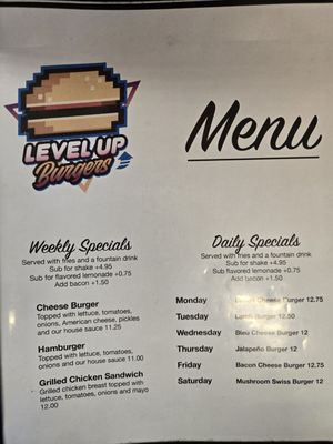 Menu photo 7 Level Up Burgers Lakewood, WA Menu photo 7 Level Up Burgers Lakewood, WA