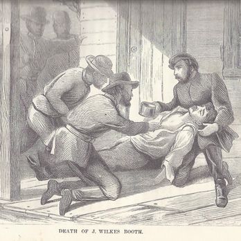 Mosby's Confederacy Tours - Death of J. Wilkes Booth in History of the Secret Service by Lafayette Baker - Historical Tours Near Me Mosby's Confederacy Tours - Death of J. Wilkes Booth in History of the Secret Service by Lafayette Baker - Historical Tours Near Me