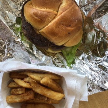 Farm Cafe - Beef burger with fries - American Near Me - Closter, New Jersey
