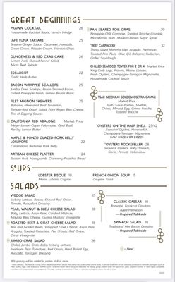 Menu photo 8 Atlantis Steakhouse RENO, NV