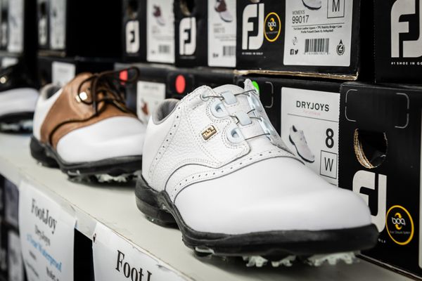 Golf Ayakkabısı Dryjoys Tour White Men's Professional Golf Shoes