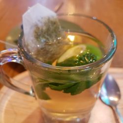 Brisas Bakery & Restaurant - Yummm! Tea with fresh mint & lime.