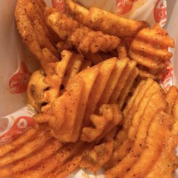 Seasoned waffle fries Seasoned waffle fries