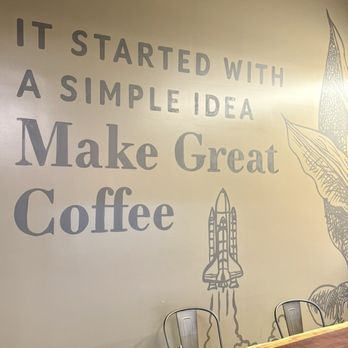 Lucky Goat - Nice nod to the Space Coast location with the space shuttle picture included - Coffee & Tea Near Me - Rockledge, Florida
