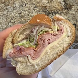 Green Village Deli - #6 Italian sub (+ onion, lettuce, oil, vinegar)
