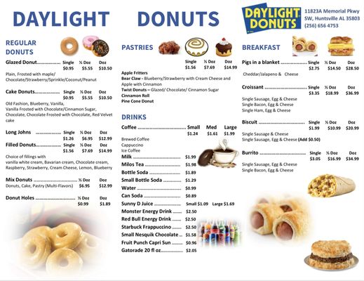 Menu photo 2 Daylight Donuts Huntsville, AL Menu photo 2 Daylight Donuts Huntsville, AL
