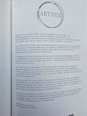 Menu photo 3 Artner Vienna, 9 Menu photo 3 Artner Vienna, 9