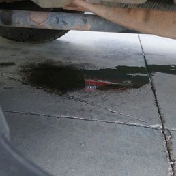This is what I see when I picked up my vehicle, it never leaked like this! This is what I see when I picked up my vehicle, it never leaked like this!