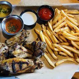 The naked smoked and baked wings The naked smoked and baked wings