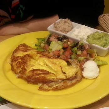 Sunflower Cafe - Brooklyn - Israeli Breakfast. This came salad, tuna, feta and guacamole. Also came with a glass of oj and the choice of coffee or tea - Kosher Near Me - Brooklyn, New York