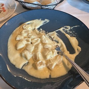 La Vela Italian Restaurant - Half finished, Gorgonzola truffle gnocchi - Italian Near Me - Solomons, Maryland