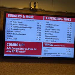 McCoy's - Menu