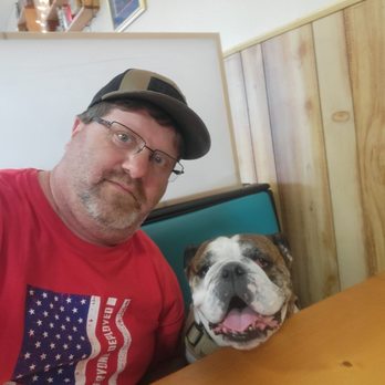 Tin Can Cafe - Lilly and me sitting down for some breakfast. - Breakfast & Brunch Near Me - Hudson, Florida