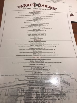 Menu photo 5 Parker Garage Parker, CO