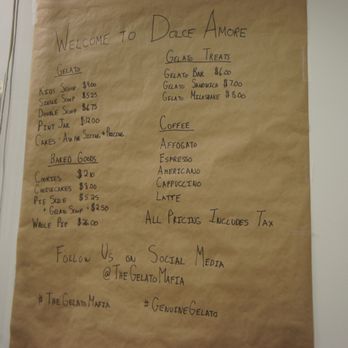 Dolce Amore - Menu - Ice Cream & Frozen Yogurt Near Me - Vancouver, British Columbia Dolce Amore - Menu - Ice Cream & Frozen Yogurt Near Me - Vancouver, British Columbia