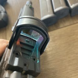 Sig Sauer - The on/off switch is too small and too hard to reach without a small tool.