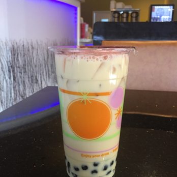 Asian Express - Jasmine milk tea with boba, 1/2 sweet. PERFECT - Bubble Tea Near Me - Sparks, Nevada Asian Express - Jasmine milk tea with boba, 1/2 sweet. PERFECT - Bubble Tea Near Me - Sparks, Nevada