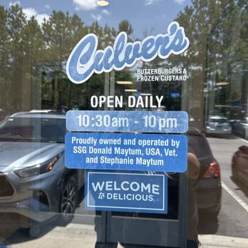 Culver's - Business Hours - Burgers Near Me - Lawrenceville, Georgia