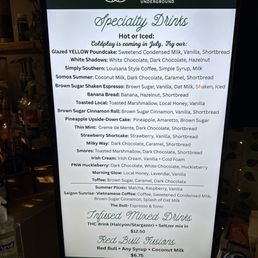 Unique coffee drinks!! Unique coffee drinks!!