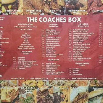 Coaches Box - Burgers Near Me - Duncanville, Texas