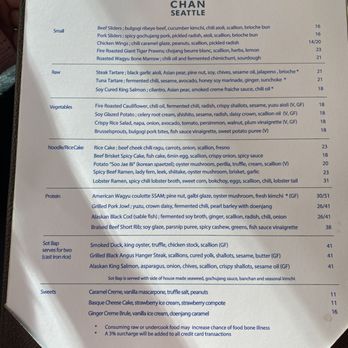 Chan Seattle - Asian Fusion Near Me - Seattle, Washington
