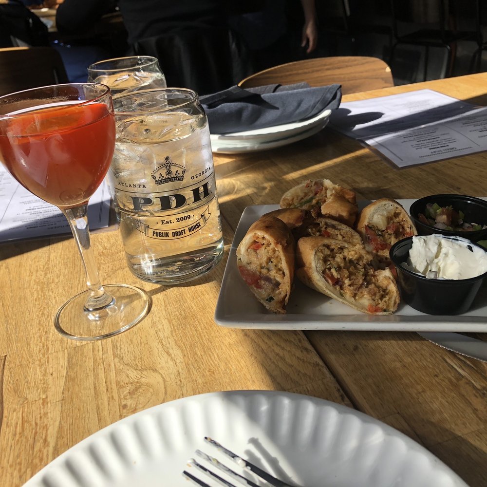 Publik Draft House - Drink: morning in the Burroughs. Appetizer: public wrap - Pubs Near Me - Atlanta, Georgia Publik Draft House - Drink: morning in the Burroughs. Appetizer: public wrap - Pubs Near Me - Atlanta, Georgia