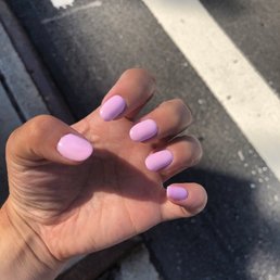 Gel powder manicure