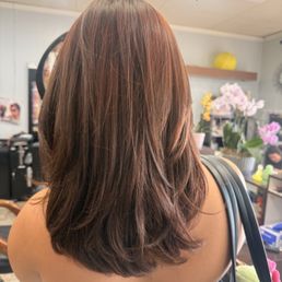 Layered cut and color