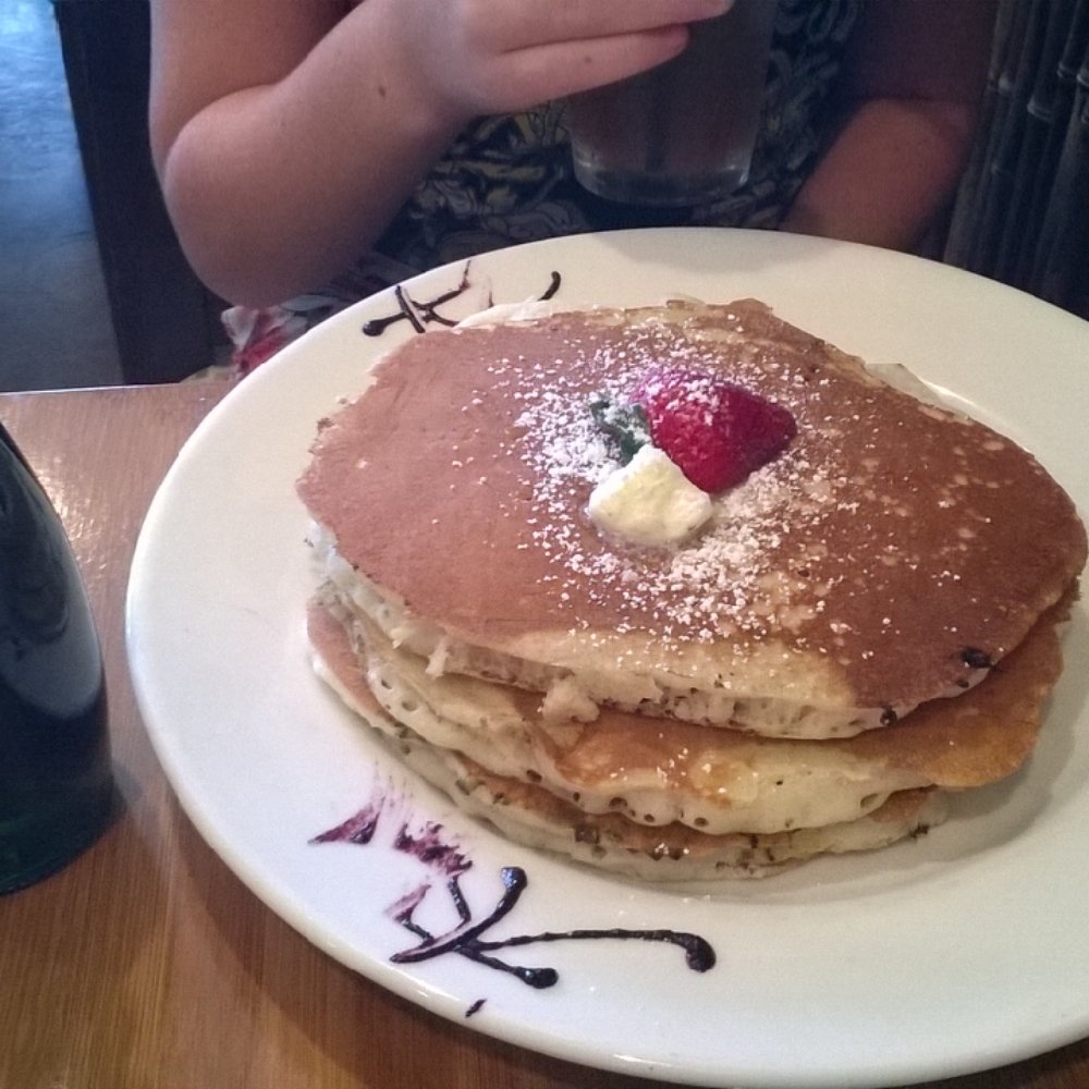 Naked Cafe - Buttermilk pancake with maple syrup - Breakfast & Brunch Near Me - Encinitas, California Naked Cafe - Buttermilk pancake with maple syrup - Breakfast & Brunch Near Me - Encinitas, California