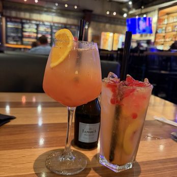 BJ's Restaurant & Brewhouse - Boba drink and I forgot the same of the other wine but they were both delicious! - New American Near Me - San Antonio, Texas