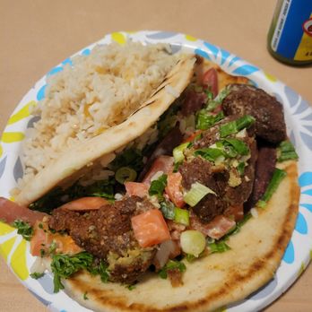 Chicken Maison - Falafel and white rice - Mediterranean Near Me - Torrance, California Chicken Maison - Falafel and white rice - Mediterranean Near Me - Torrance, California
