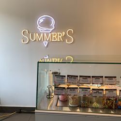 Summer's Ice Cream - Counter and sign