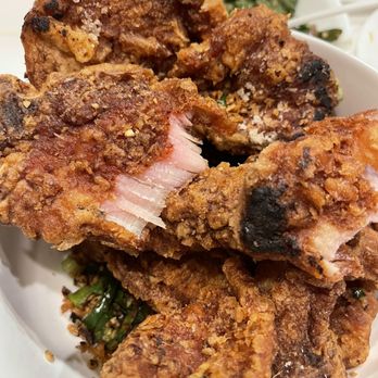 Pork chop with spicy salt