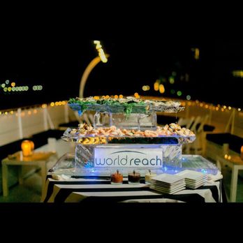Rockstar Catering + Event - Raw bar with custom ice sculpture - Party & Event Planning Near Me - Tequesta, Florida