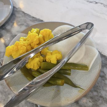 Fields Restaurant - Pickled cauliflower, green beans, and radish - New American Near Me - Skaneateles, New York