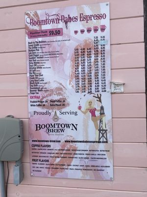 Menu photo 1 Boomtown Babes Espresso Williston, ND
