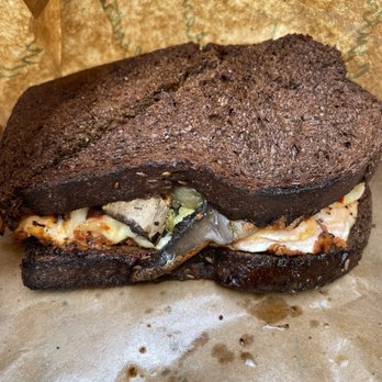 Central Market - grilled salmon on dark rye bread (toasted) - Grocery Near Me - Houston, Texas