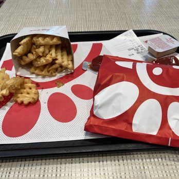 Chick-fil-A - Spicy Chicken Sandwich (6.99$) w/ Chick-fil-A Waffle Potato Fries (M) (3.49$) (2 chik fil a sauce) (2 ketchup) (tax-1.07$) - Fast Food Near Me - Oakland, California Chick-fil-A - Spicy Chicken Sandwich (6.99$) w/ Chick-fil-A Waffle Potato Fries (M) (3.49$) (2 chik fil a sauce) (2 ketchup) (tax-1.07$) - Fast Food Near Me - Oakland, California