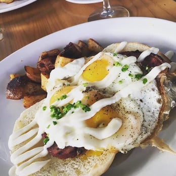 Blue Collar - Duck sunny side eggs - Comfort Food Near Me - Miami, Florida Blue Collar - Duck sunny side eggs - Comfort Food Near Me - Miami, Florida